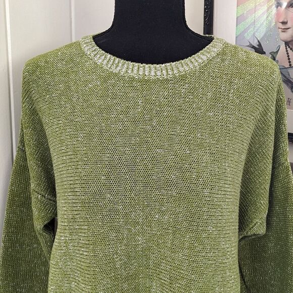 Eileen Fisher Organic Linen Sweater S Quiet Luxury Minimalist Capsule Coastal - Picture 4 of 13